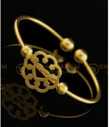BCT156 - 2.4 size Bracelet for School Girls Simple Elegant Flower Design Bangle Type Hand Bracelet