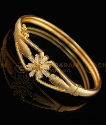BCT161 - 2.6 size Trendy American Diamond Good Quality Rose Gold Bracelet Online India  