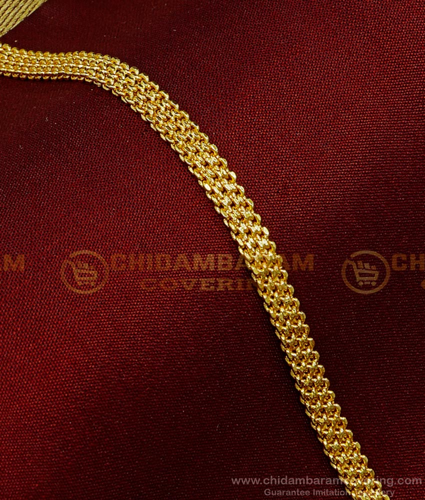 BCT165 - Gold Plated Delhi Chain Bracelet for Men & Women at Low Price Buy Online