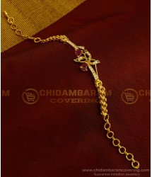 BCT175 - New Watch Type Chain Ad Stone Flower Design Bracelet for Ladies Buy Imitation Jewellery