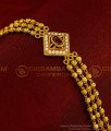 BCT179 - Latest Gold Plated Gold Style watch type balls chain Ladies Stone Bracelet Collections Online