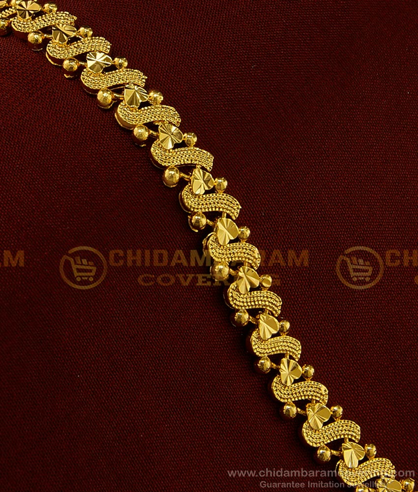 BCT187 - One Gram Gold Plated Solid Designer Bracelet Imitation Jewelry Online 