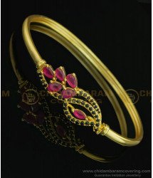 BCT204 - 2.6 size New Party Wear High Quality Ad Stone Gold Open Type Bracelet Designs for Girls
