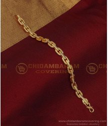 BCT213 - One Gram Guaranteed Gold Style Thick Chain Bracelet for Men 