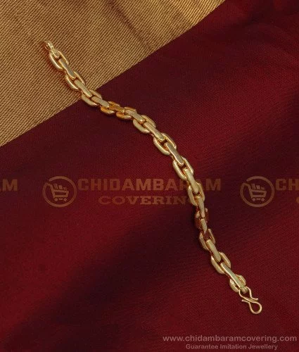 bct213 one gram guaranteed gold style thick chain bracelet for men 1