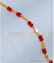 BCT223 - Beautiful Gold Plated Light Weight Red Crystal Hand Bracelet for Teenage Girls 