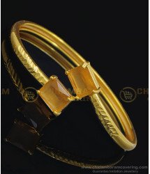 BCT247 - 2.6 Size Modern Gold Bracelet Design Open Type Bangle Bracelet Online 