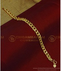 BCT257 - One Gram Gold Guarantee Daily Use Chain Type Gents Bracelet Design Online