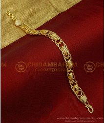 BCT273 - Latest Light Weight One Gram Gold Plated Bracelet for Men 