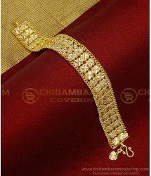 BCT278 - One Gram Gold Bridal Gold Pattern Broad Bracelet Design for Women 
