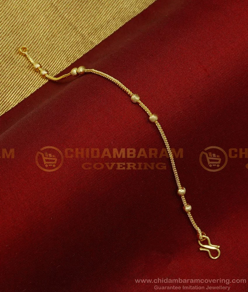 1 Gram Gold - Kohli Sophisticated Design Gold Plated Bracelet For Men -  Style B672 – Soni Fashion®