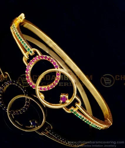 Buy Gold Plated Antique Golden Kada Bracelet For Ladies By Gehna Shop-sonthuy.vn
