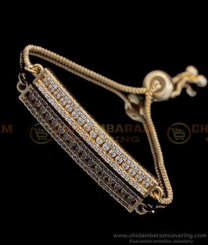 BCT299 - Elegant Rose Gold Party Wear Adjustable Chain Western Bracelet for Girls