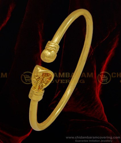 BCT356 - Pachaloha Naga Kappu | Snake Bracelet Panchaloha Kada For Men