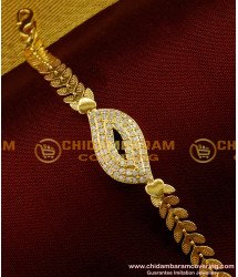 BCT36 - Latest New Design White Stone Yellow Gold Bracelet Buy Online 
