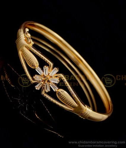 Buy Beautiful Gold Inspired Designer Heart Shaped Bracelet for Girls