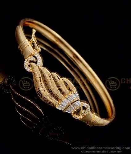 Buy Elegant Leaf Design One Gram Gold Guaranteed Ladies Bracelet Online