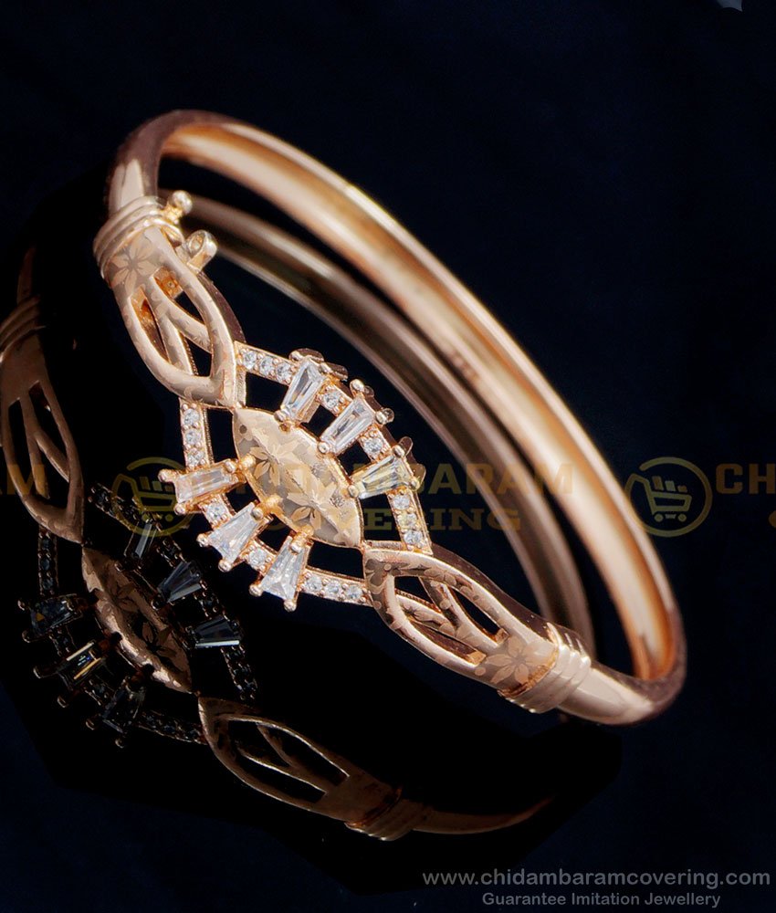 rose gold bracelet, fancy bracelet, stone bracelet, 