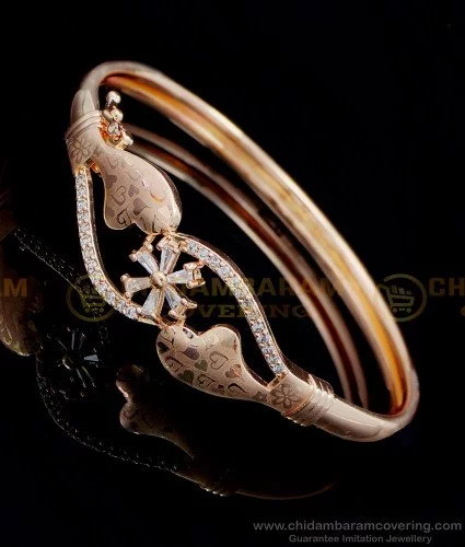 24k 1 Gram Gold Plated Hand Crafted 2pc Openable Kada Bracelet Set GK22 |  eBay