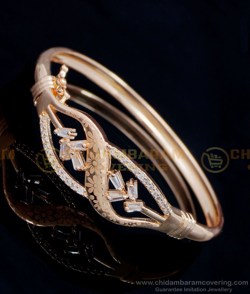 rose gold bracelet, fancy bracelet, stone bracelet, western bracelet design