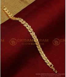 BCT377 - Unique One Gram Gold Jewellery Leaf Design Bracelet 