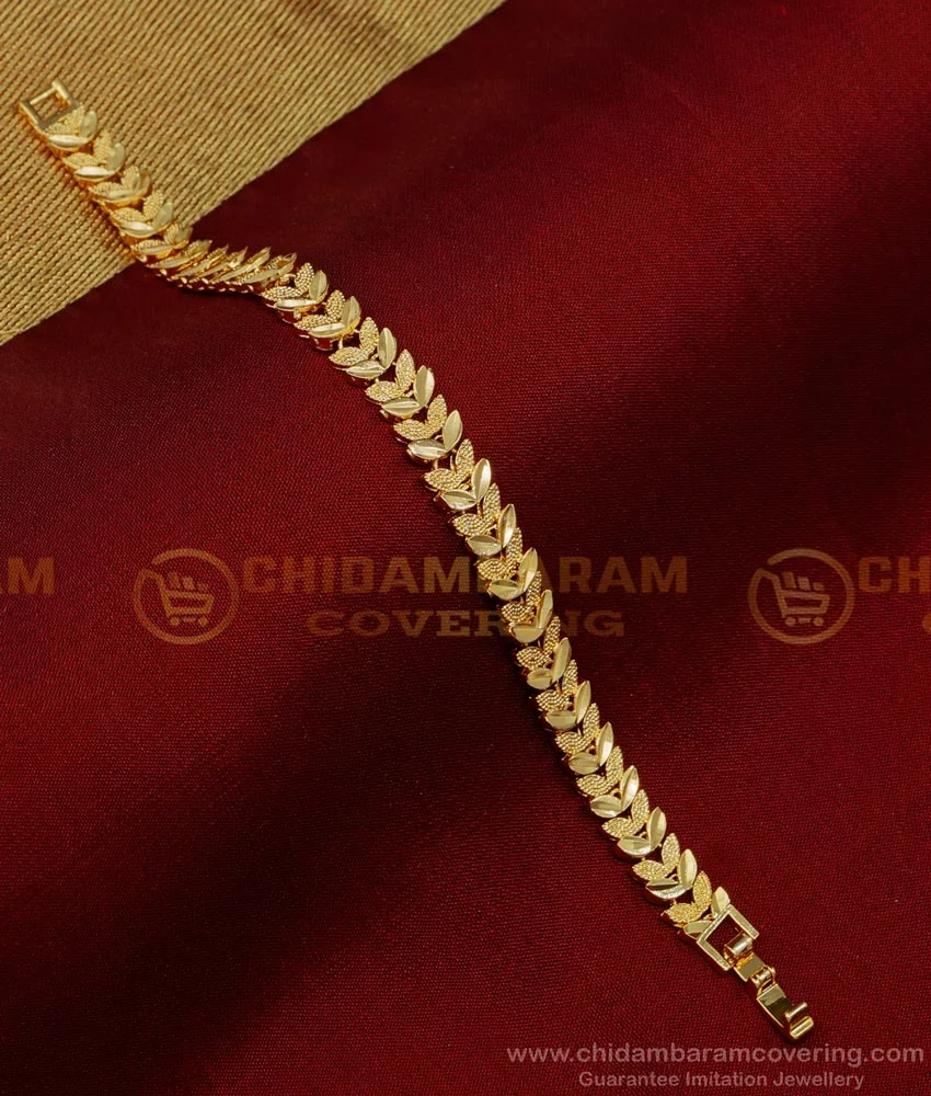 1 GRAM GOLD FORMING PASI HAND BRACELET FOR MEN DESIGN A-81 – Radhe Imitation