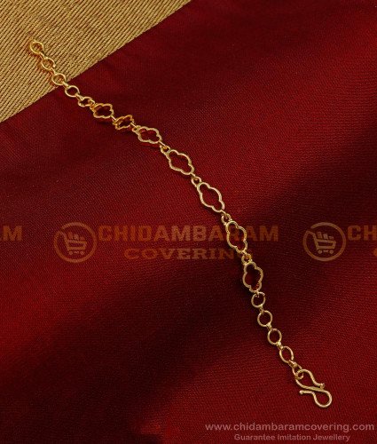 BCT381 - Elegant Light Weight Chain Type 1 Gram Gold Bracelet