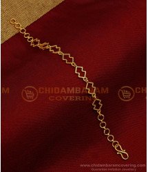 BCT382 - 1 Gram Gold Bracelet Simple Hand Chain Design Online
