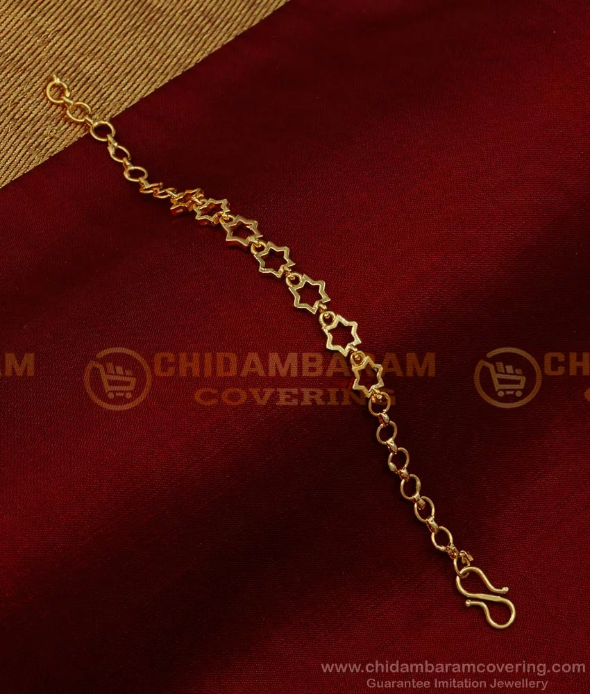 Graceful Design with Diamond Designer Gold Plated Bracelet for Ladies –  Soni Fashion®