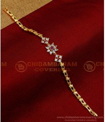 BCT398 - American Diamond Party Wear Hand Bracelet for Women 