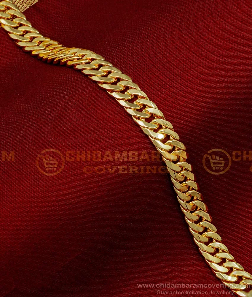 Buy 1 Gram Gold with Guaranteed Gold Link Chain Bracelet for Boys
