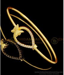 BCT407 - Elegant Butterfly Design White Stone Bracelet Designs for Girls