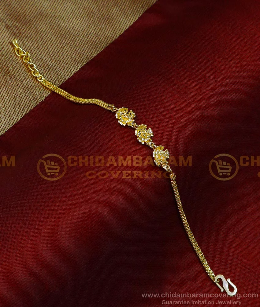 Certified genuine 22kt yellow gold handmade solid bar Royal nawabi Chain or  Bracelet fabulous diamond cut design men's jewelry br26 | TRIBAL ORNAMENTS