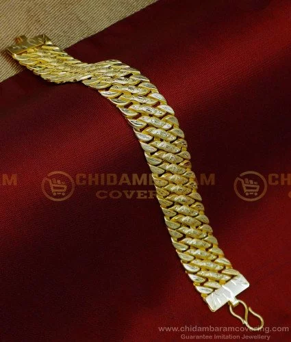 Buy One Gram Gold Chain Hand Bracelet for Men Wedding Jewellery Buy Online