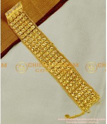 BCT51 - One Gram Gold Bridal Gold Inspired Broad Bracelet Design for Wedding