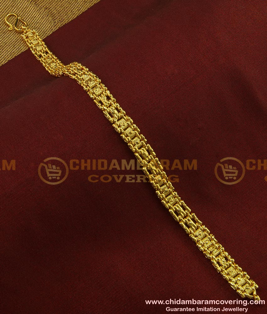 BCT79 - Latest Light Weight Gold Bracelet Design Gold Plated Guaranteed Jewellery Online
