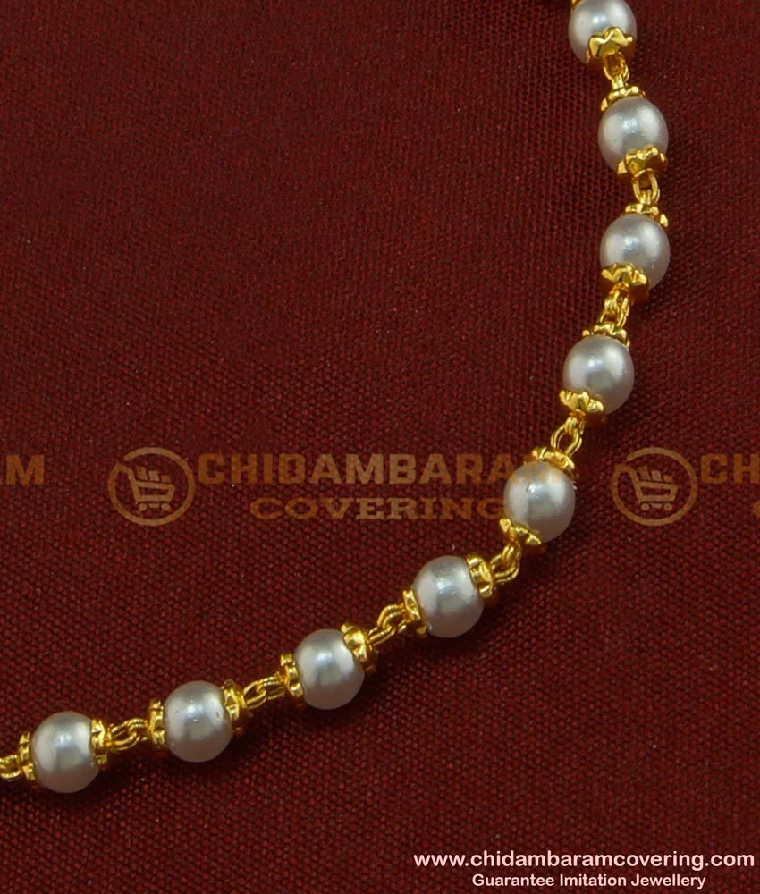 Gold Plated Pearl Bracelet for Girls and Women