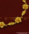 BCT89 - Attractive Flower Design Pure Gold Plated Low Price Bracelet for Female