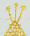 RNG005 - Bridal Wear Full Hand Jewellery One Gram Gold Plated Adjustable 3 Finger Rings Bracelet Set Online