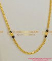 CHN010-LG - 30 Inches Wheat Chain with Two Crystal Balls combined with Golden Beads Design Jewelery