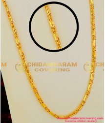 CHN017 – Traditional Kerala Full Plain Spring Design Long Chain Guarantee Jewellery Online