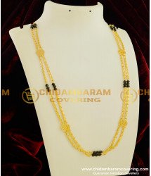 CHN044-LG - Rettai Vadam Black Crystal 30 Inches Chain Gold Model Covering Chains Buy Online