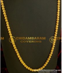 CHN048 - Stunning Gold Heart Design Chain 1 Gram Gold Chain Buy Online 
