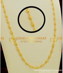 CHN059 - Tulip Flower Designer Chain Gold Plated South Indian Jewelry Online