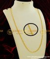 CHN066-LG - 30 inches Long One Gram Wheat Chain Gold Design Plain Chain for Men and Women