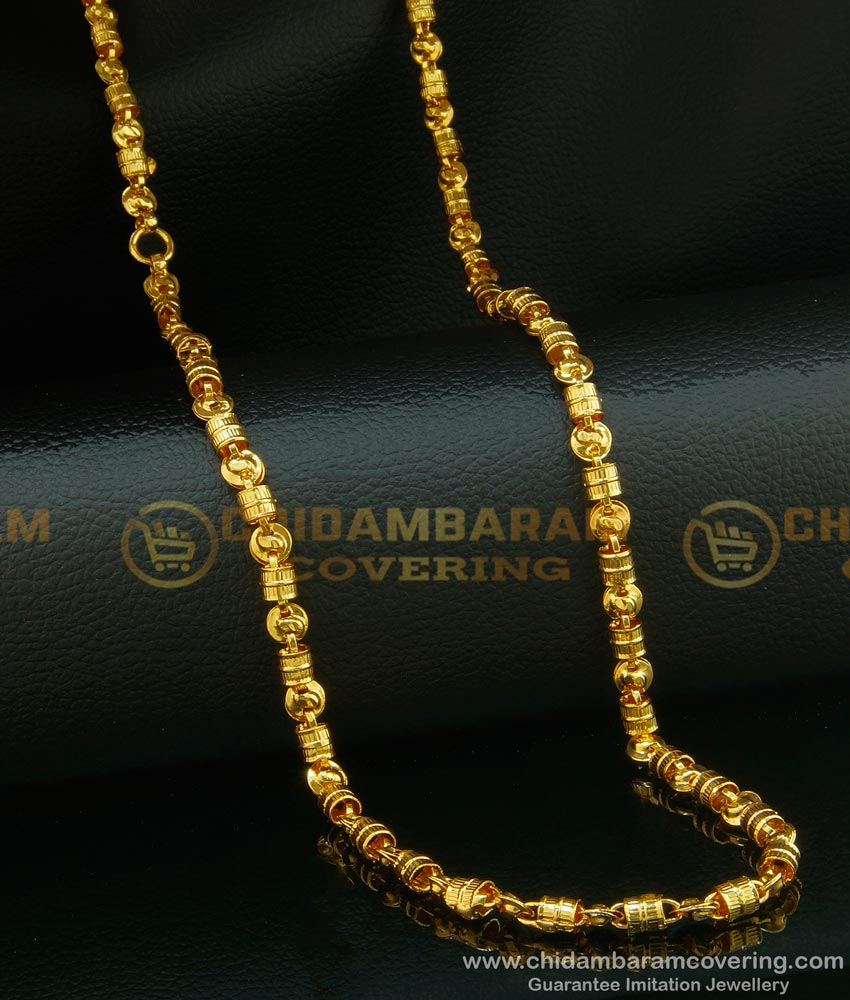CHN085 - New Model Gold Chain Design One Gram Gold Covering Chain Online Shopping 