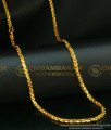 CHN089 - Gold Plated Chadramikhi 2+1 Chain Design Flexible Cutting Daily Wear Imitation Chain