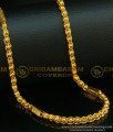 CHN092-LG- 30 Inches Long Kerala Chain Box With Golden Ball Design Daily Wear Chain for Men