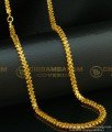 CHN101 - One Gram Gold Plated Long Chain Thick Heart Design Gold Chain Look Buy Online