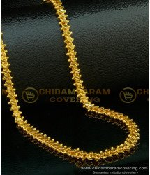 CHN104-Lg- 30 Inches Trendy Real Gold Chain Design Chidambaram Covering Guaranteed Chain Online